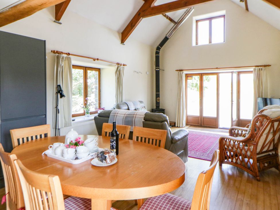 Living room with dining table and chairs